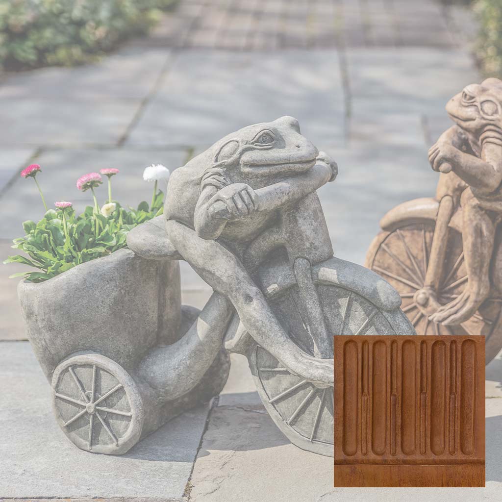 Campania International Tricycle Frog Planter Statue - Image 8