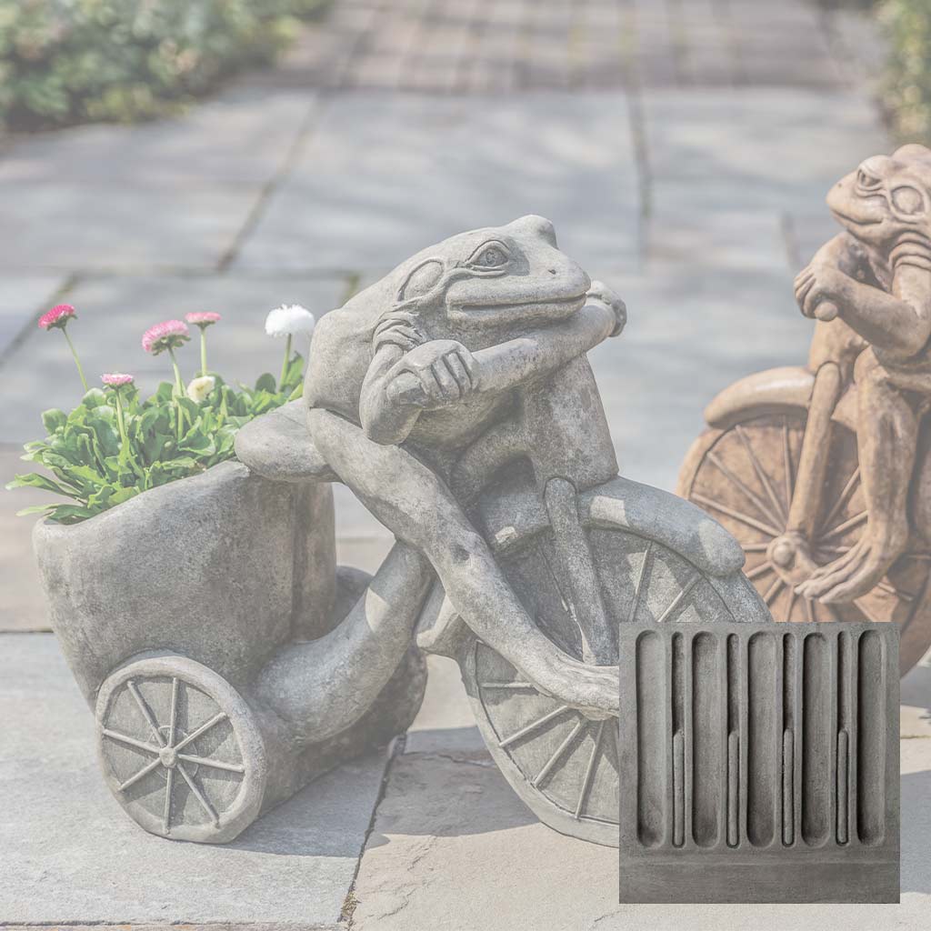 Campania International Tricycle Frog Planter Statue - Image 9