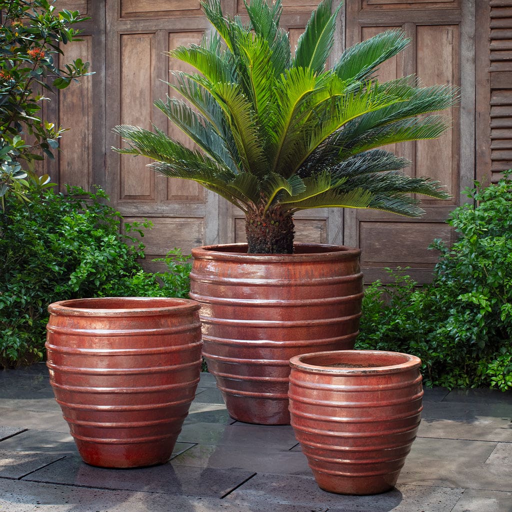 Campania International Vari Planter in Brunello Set