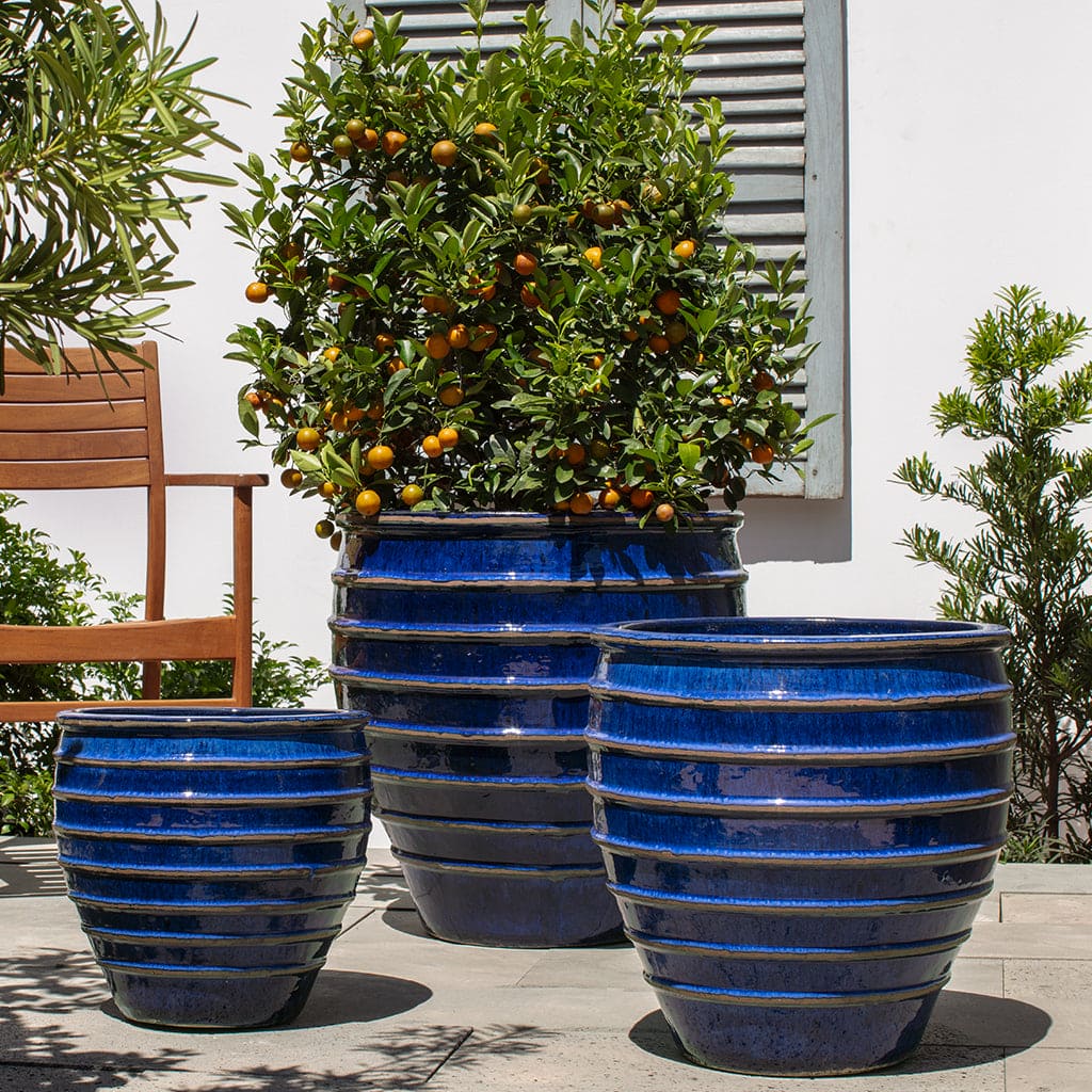 Campania International Vari Planter in Riviera Blue Set