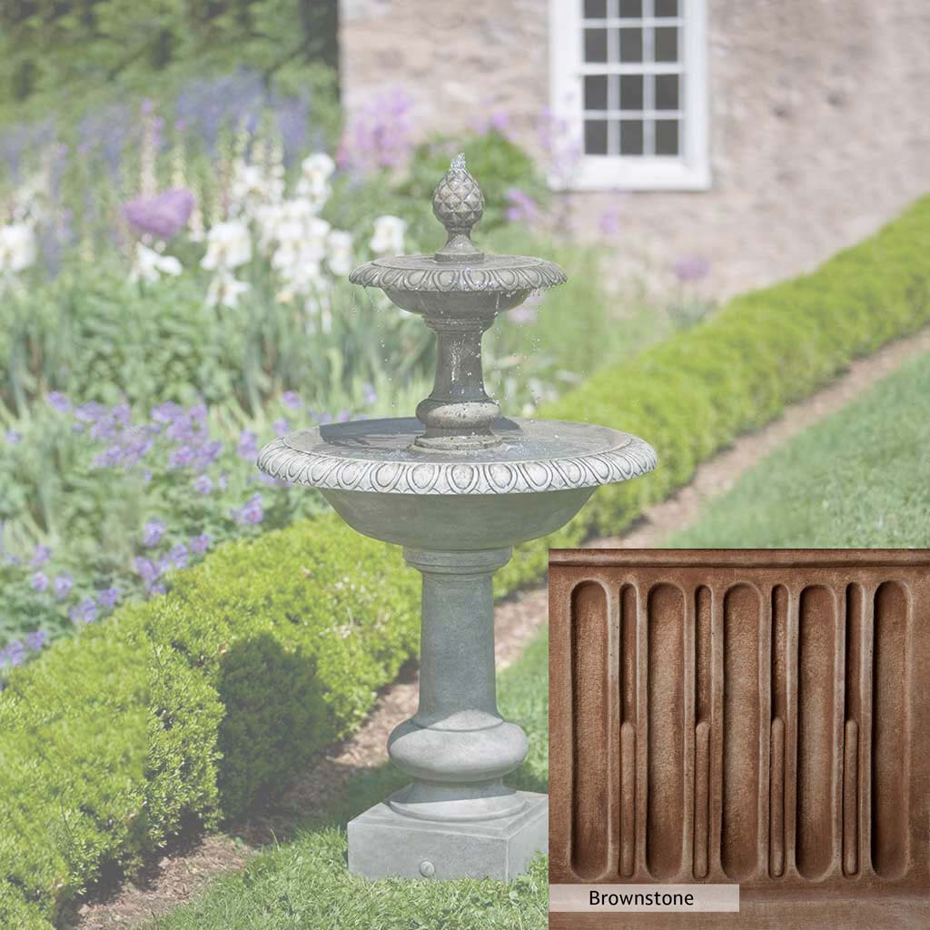 Campania International Williamsburg Pineapple 2 Tier Fountain - Image 8