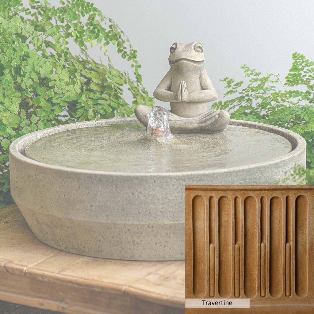 Campania International Yoga Frog Beveled Fountain - Image 7