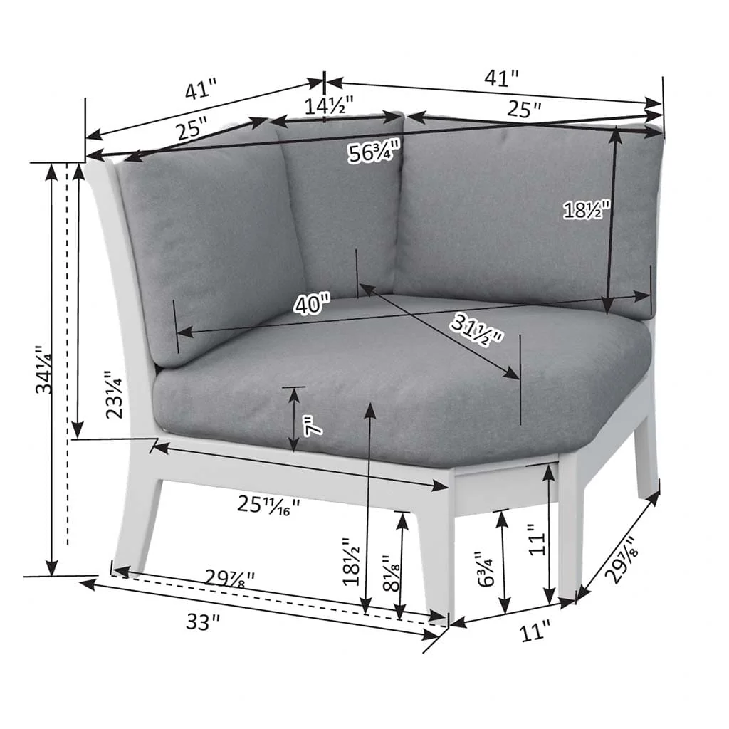 Classic Terrace Armchair Sectional Combination by Berlin Gardens - Image 8