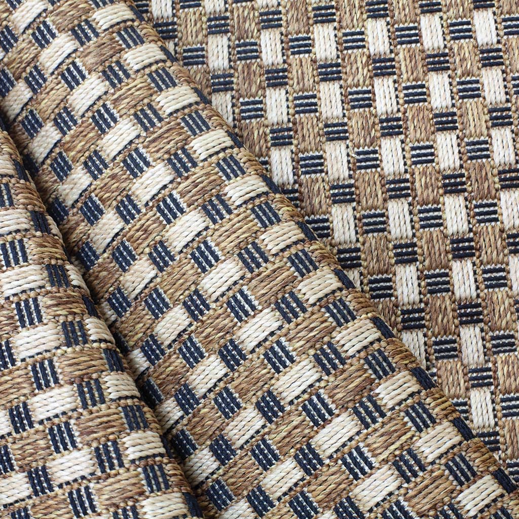 Cobblestone Teak Outdoor Rug by Simply Shade - Image 2
