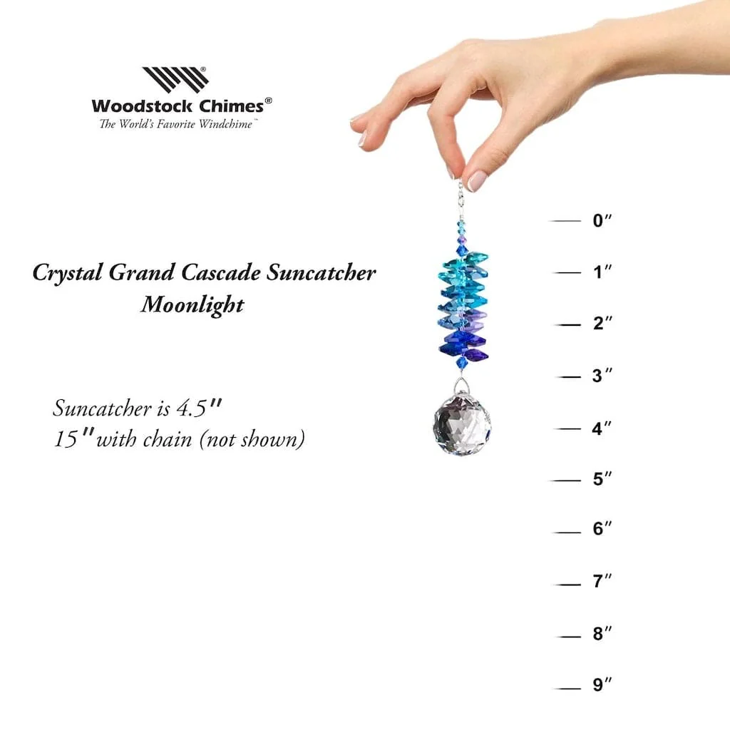 Crystal Grand Cascade Wind Chimes in Moonlight by Woodstock Chimes - Image 4