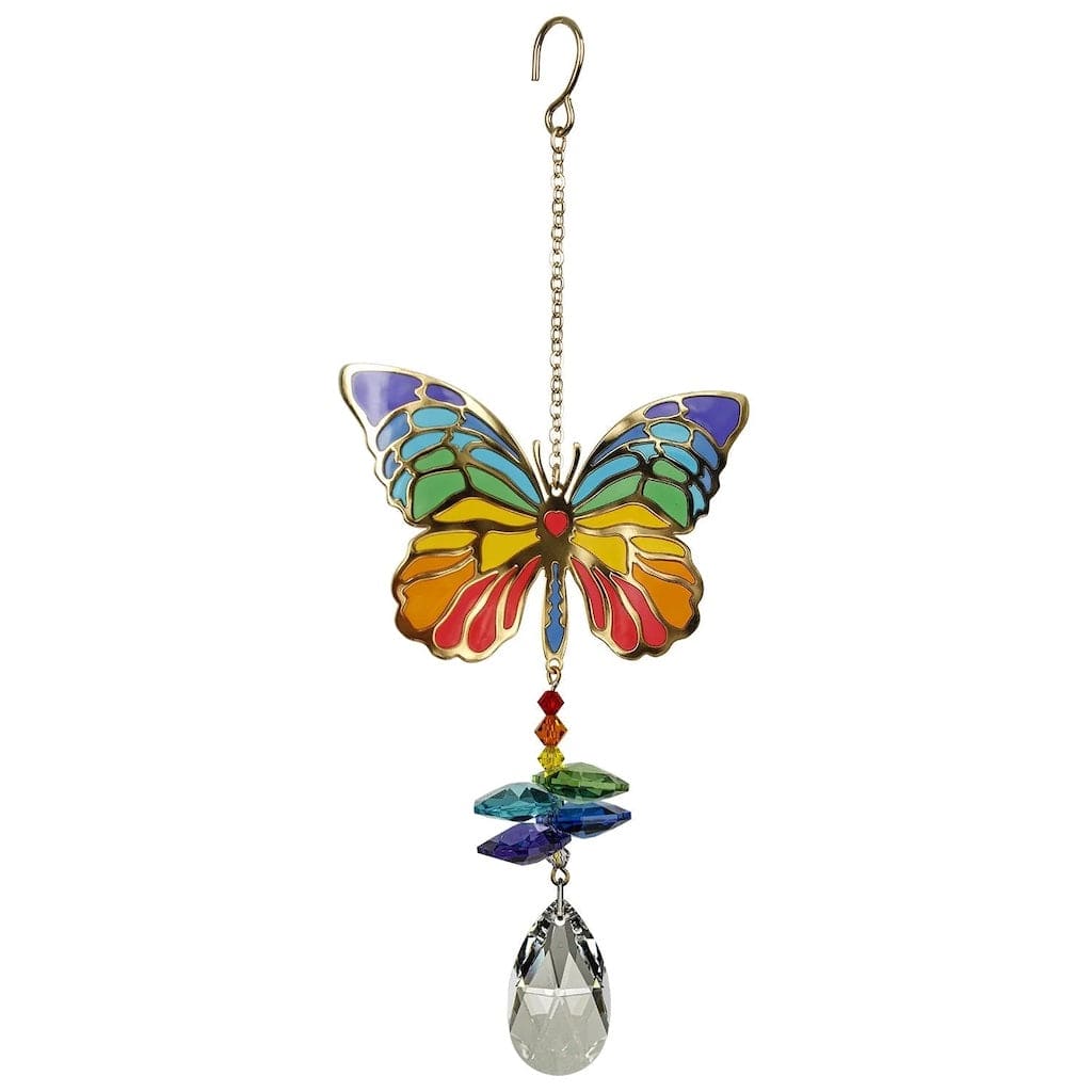 Crystal Wonders Wind Chimes with Butterfly by Woodstock Chimes - Image 3