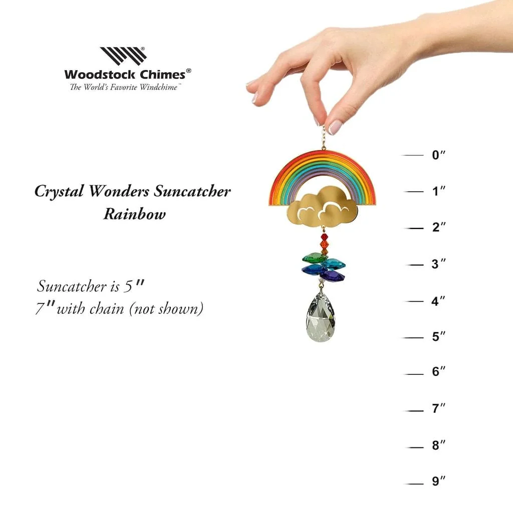 Crystal Wonders Wind Chimes with Rainbow by Woodstock Chimes - Image 4