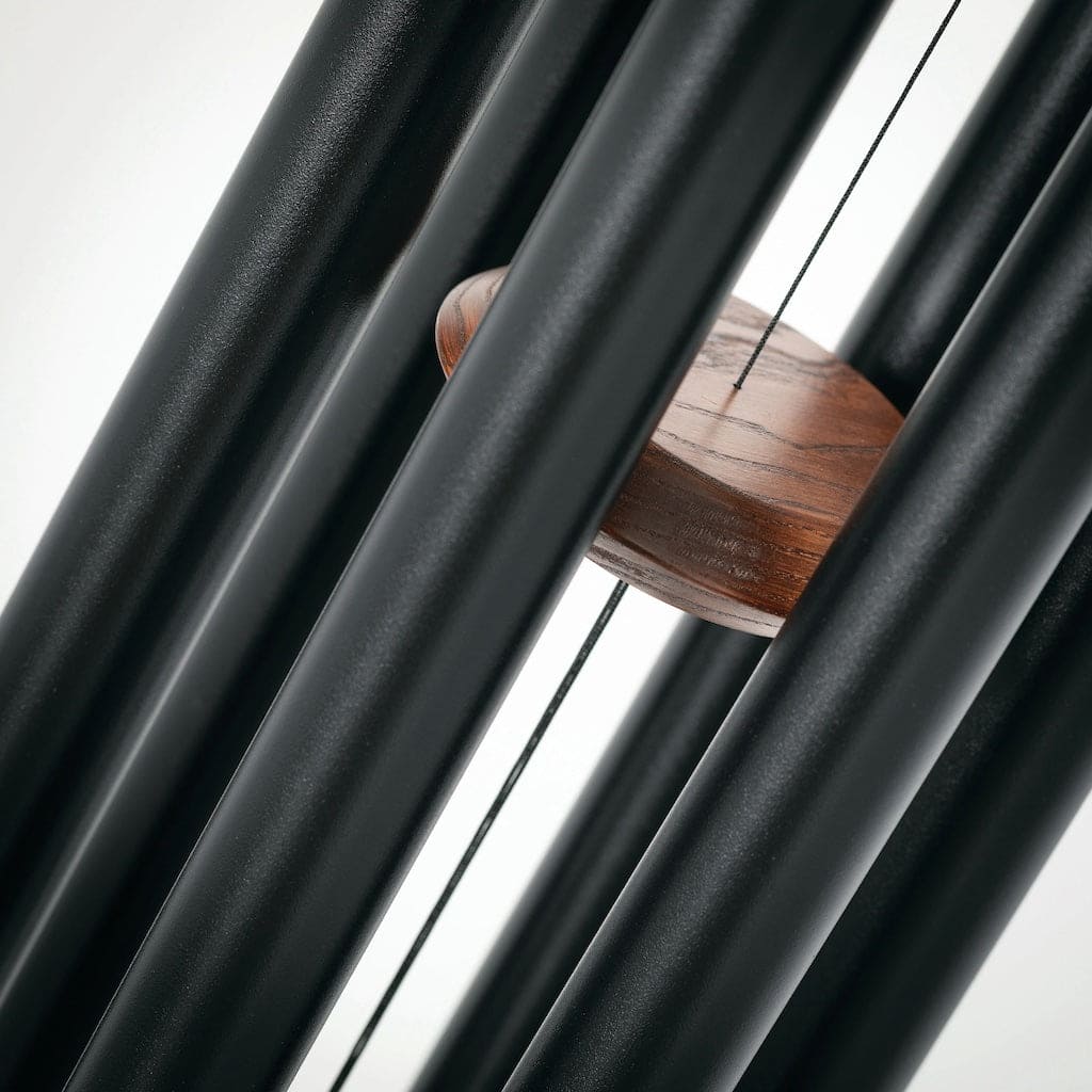 Encore Wind Chimes of Neptune in Black and Teak by Woodstock Chimes - Image 3