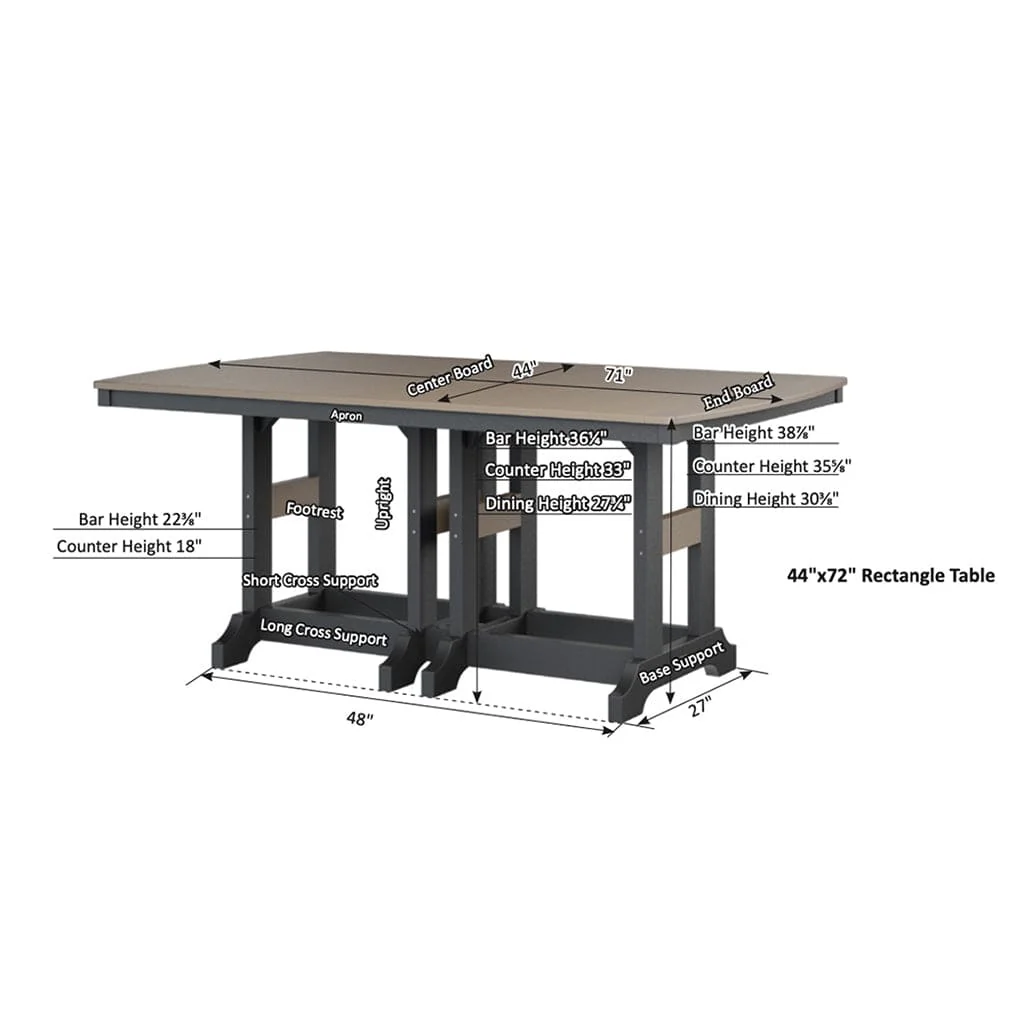 Garden Classic 72-inch Rectangular Table by Berlin Gardens - Image 3