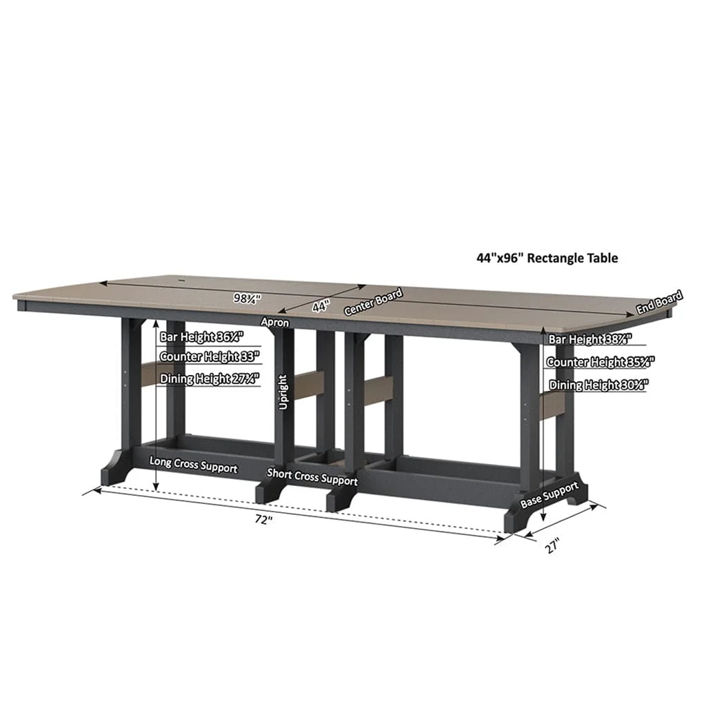 Garden Classic 96-inch Rectangular Table by Berlin Gardens - Image 3