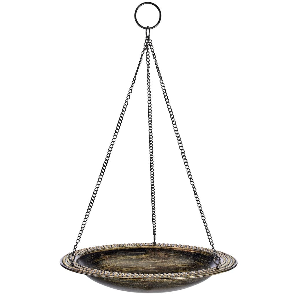Good Directions 13 inch Hanging Aged Brass Bird Bath - Image 5