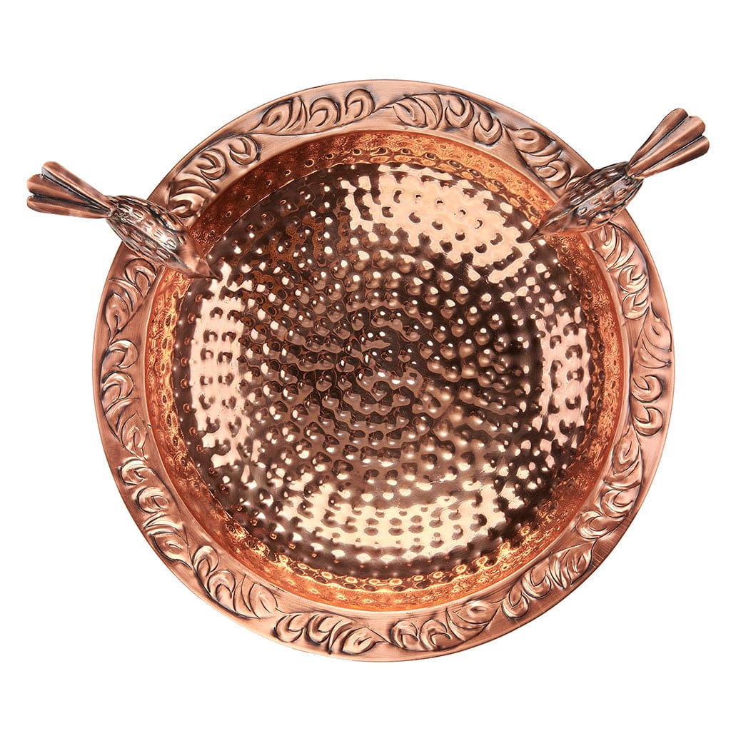 Good Directions 13 inch Pure Copper Bird Bath with Birds on Deco Garden Pole - Image 5