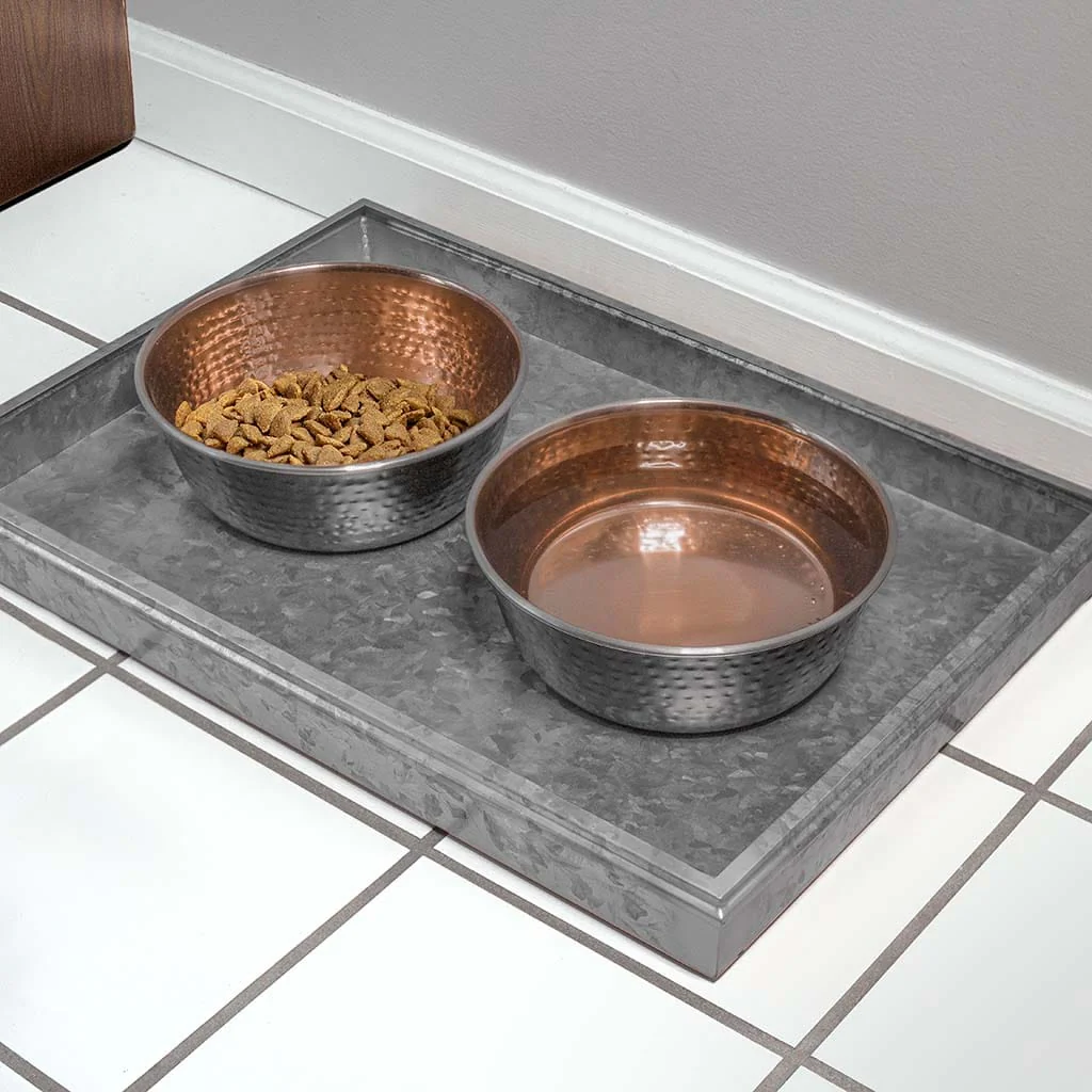 Good Directions 20 inch Classic Boot Tray in Galvanized Gray Steel - Image 3