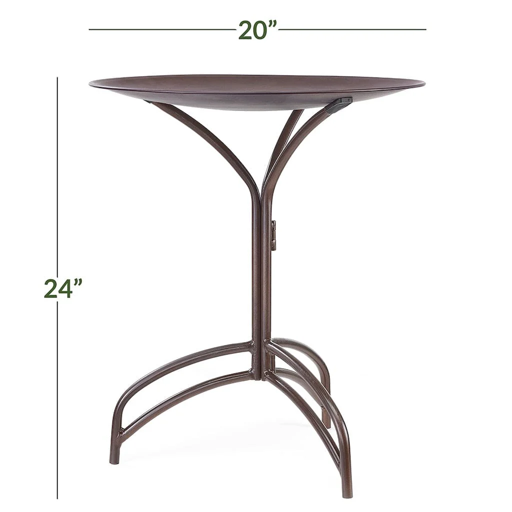 Good Directions 20 inch Rust Bird Bath with Stand - Image 7
