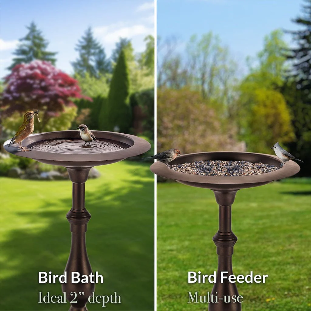 Good Directions Classic Bronze Bird Bath Pedestal - Image 6