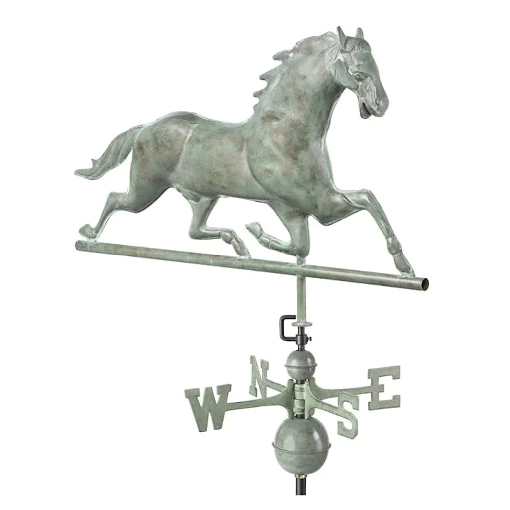 Good Directions Horse Weathervane in Blue Verde Copper - Image 3