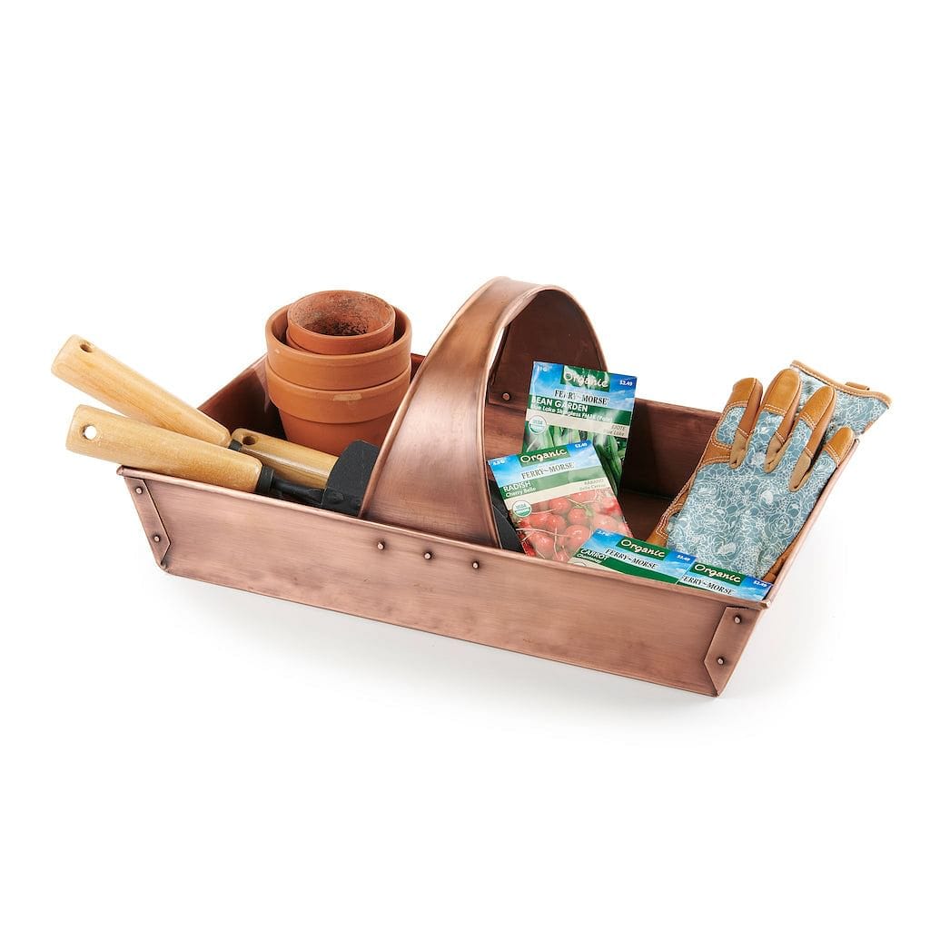 Good Directions Large Pure Copper Garden Trug Basket - Image 4