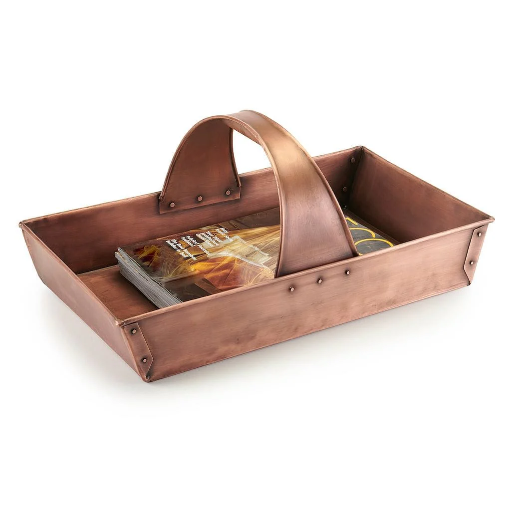 Good Directions Large Pure Copper Garden Trug Basket - Image 5