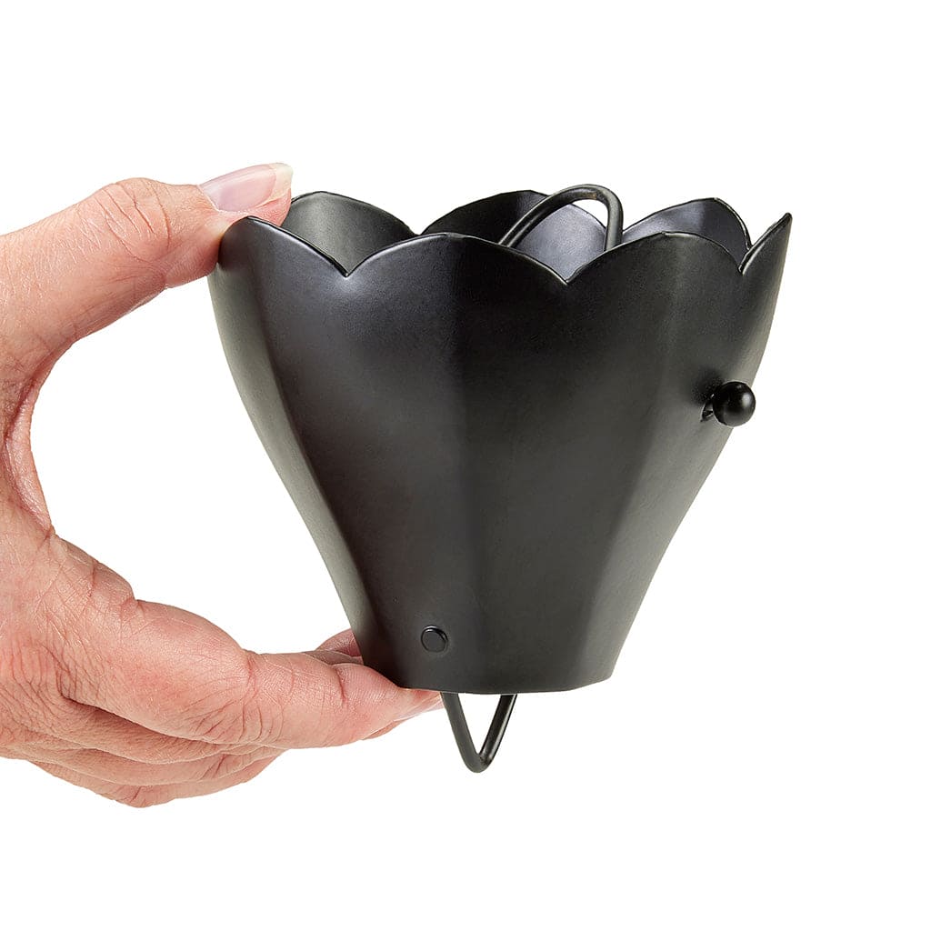 Good Directions Modern Farmhouse 13 Cup Tulip Black Aluminum 8.5ft. Rain Chain - Image 4