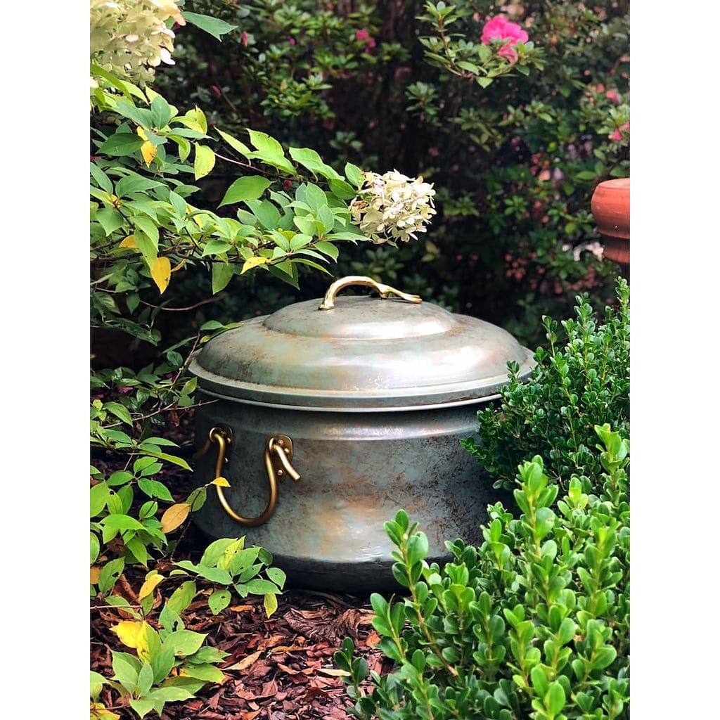 Good Directions Sedona Hose Pot with Lid with Brass Accents - Image 3