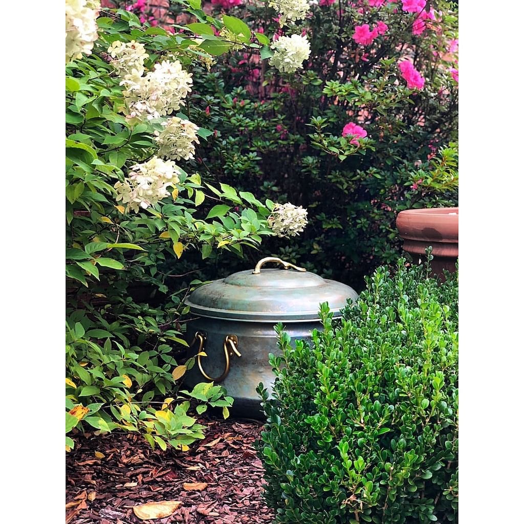 Good Directions Sedona Hose Pot with Lid with Brass Accents - Image 4