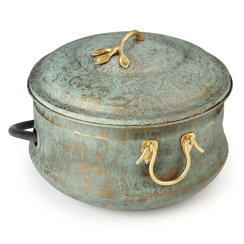 Good Directions Sedona Hose Pot with Lid with Brass Accents - Image 6