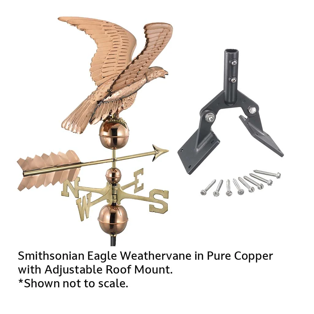 Good Directions Smithsonian Eagle Weathervane in Pure Copper - Image 5