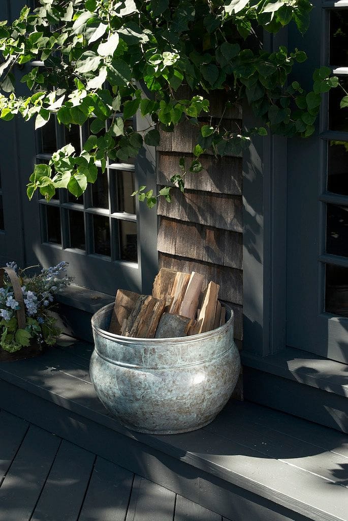 Good Directions Sonoma Hose Pot in Blue Verde Brass - Image 3