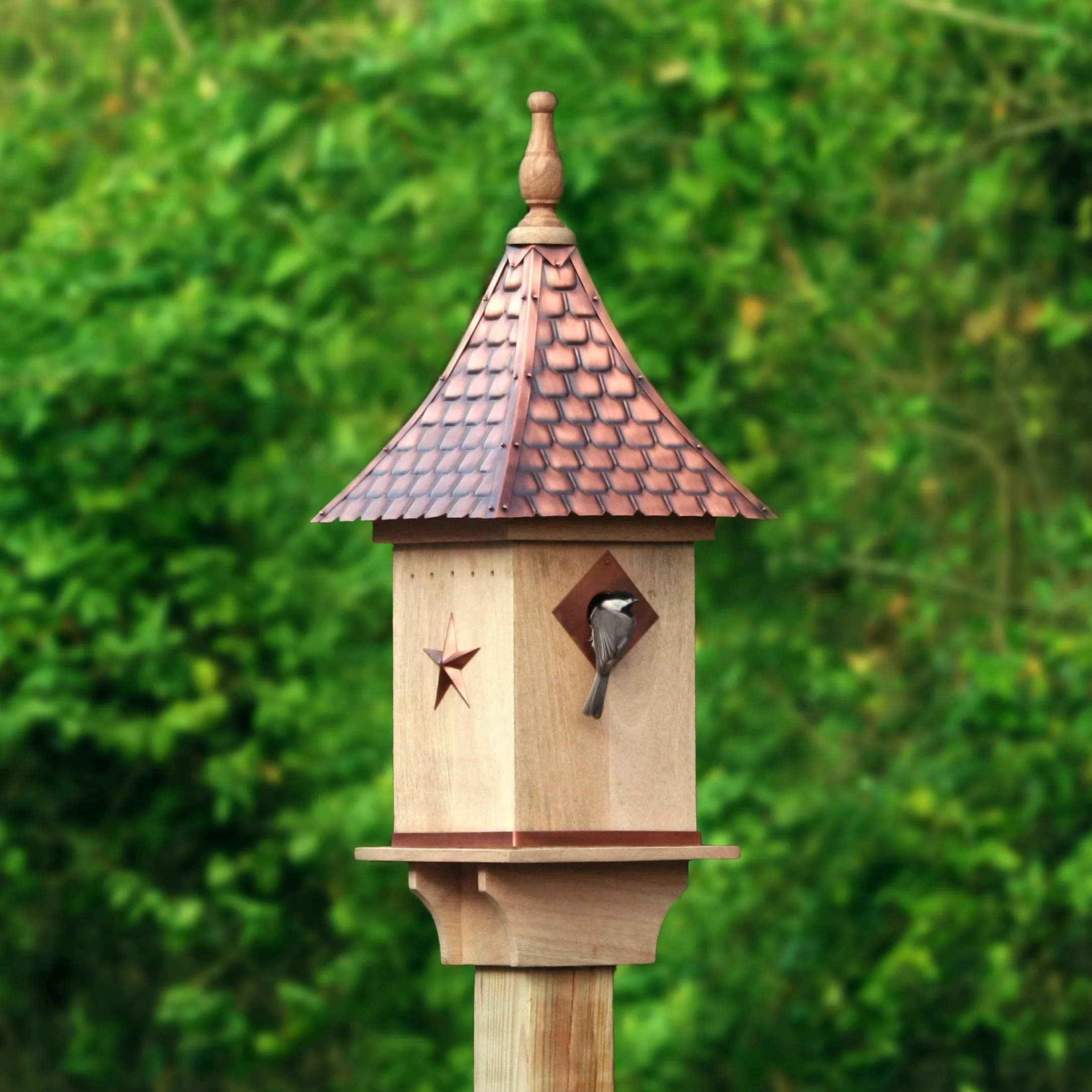 Good Directions Villa Bird House with Pure Copper Roof - Image 7