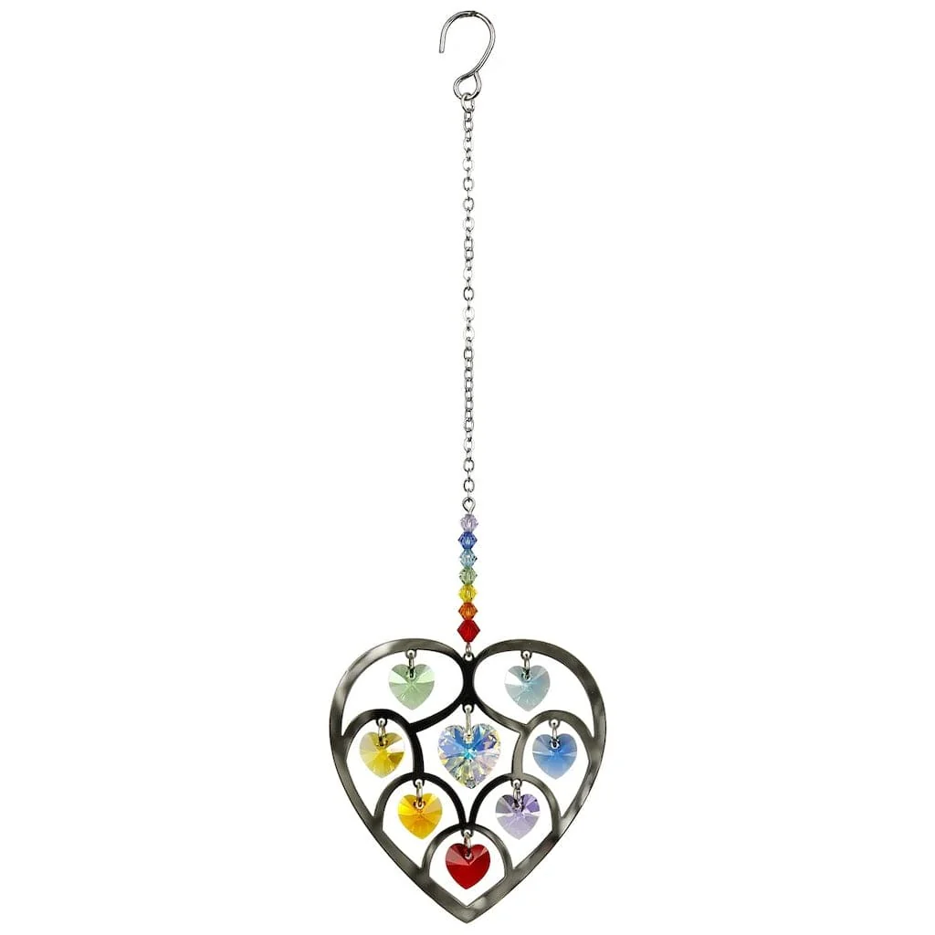 Heart of Hearts Wind Chimes with Chakra by Woodstock Chimes - Image 2