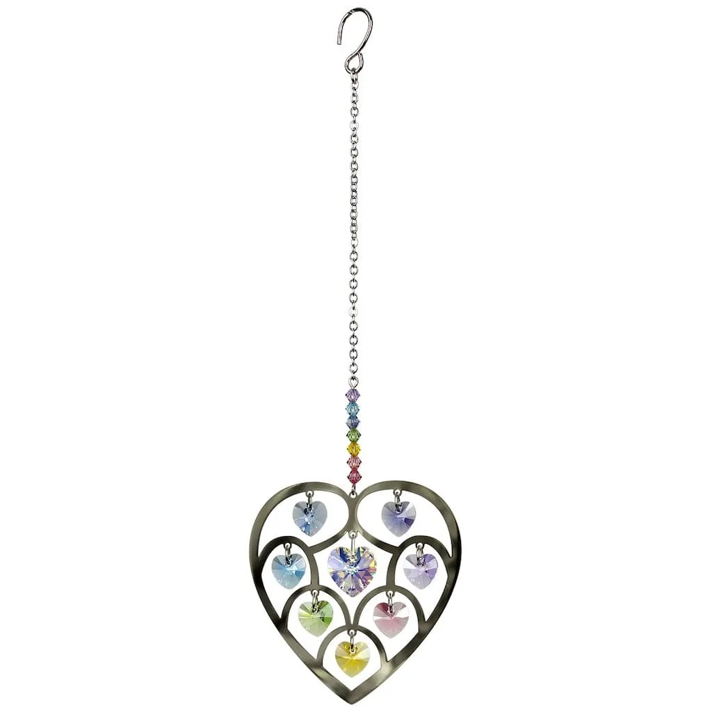 Heart of Hearts Wind Chimes with Confetti by Woodstock Chimes - Image 2