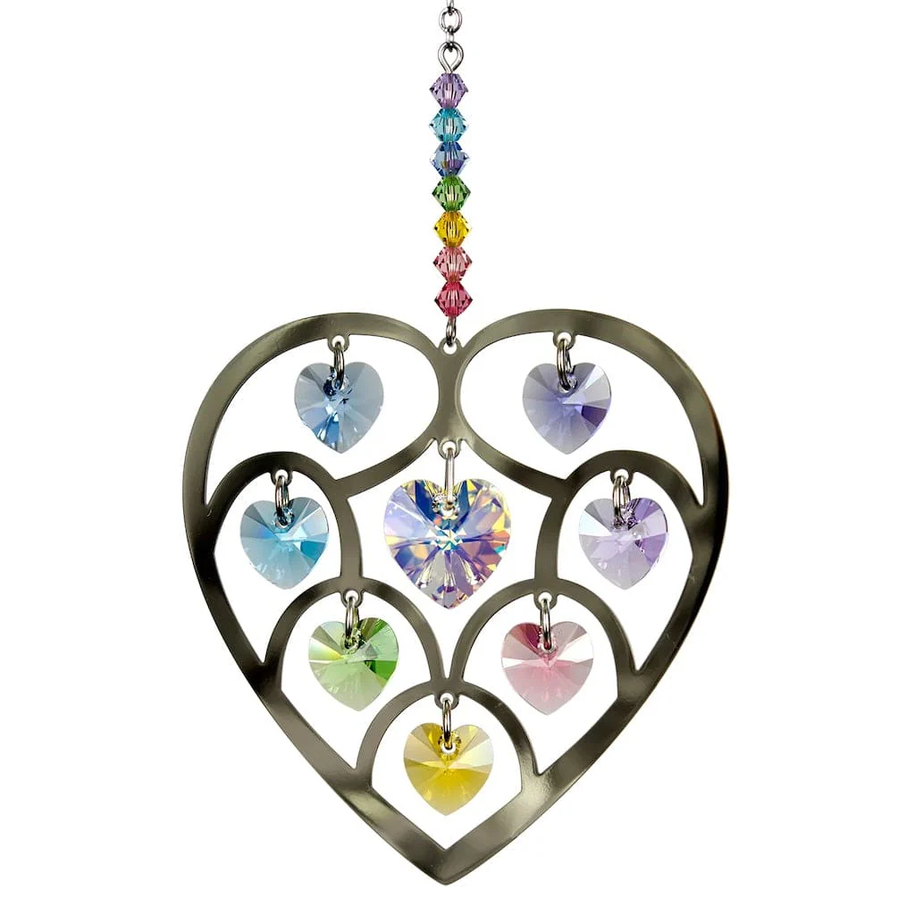 Heart of Hearts Wind Chimes with Confetti by Woodstock Chimes - Image 3