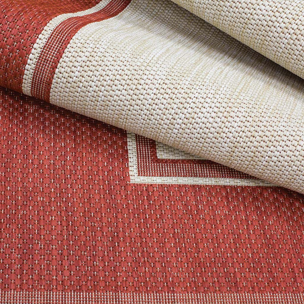 Lodge Redwood Outdoor Rug by Simply Shade - Image 2