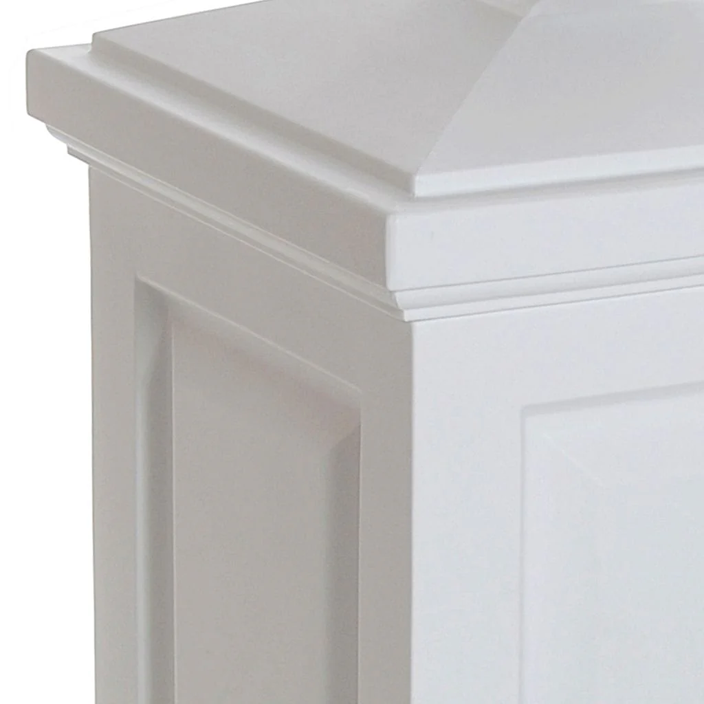 Mayne Berkshire Storage Bin in White - Image 3