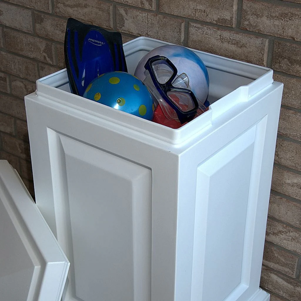 Mayne Berkshire Storage Bin in White - Image 4