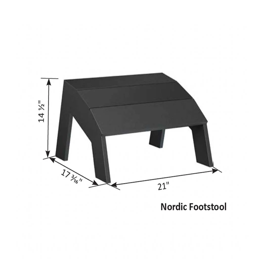 Nordic Adirondack Footstool by Berlin Gardens - Image 10