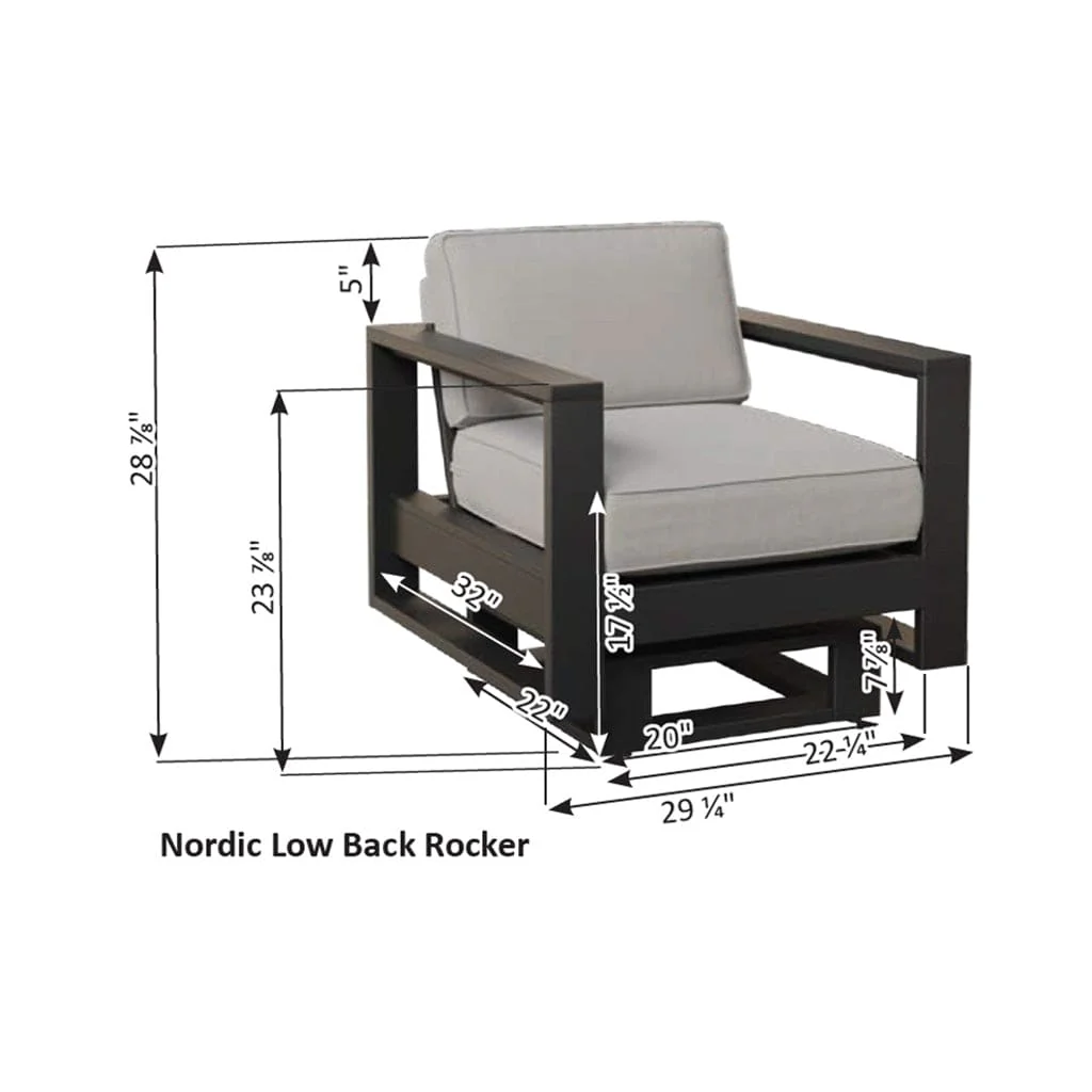 Nordic Club Rocker by Berlin Gardens - Image 4
