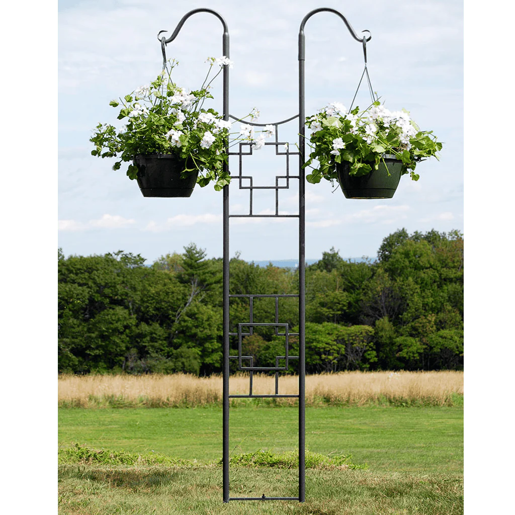 Square-on-Squares Double Pole Trellis by Achla Designs