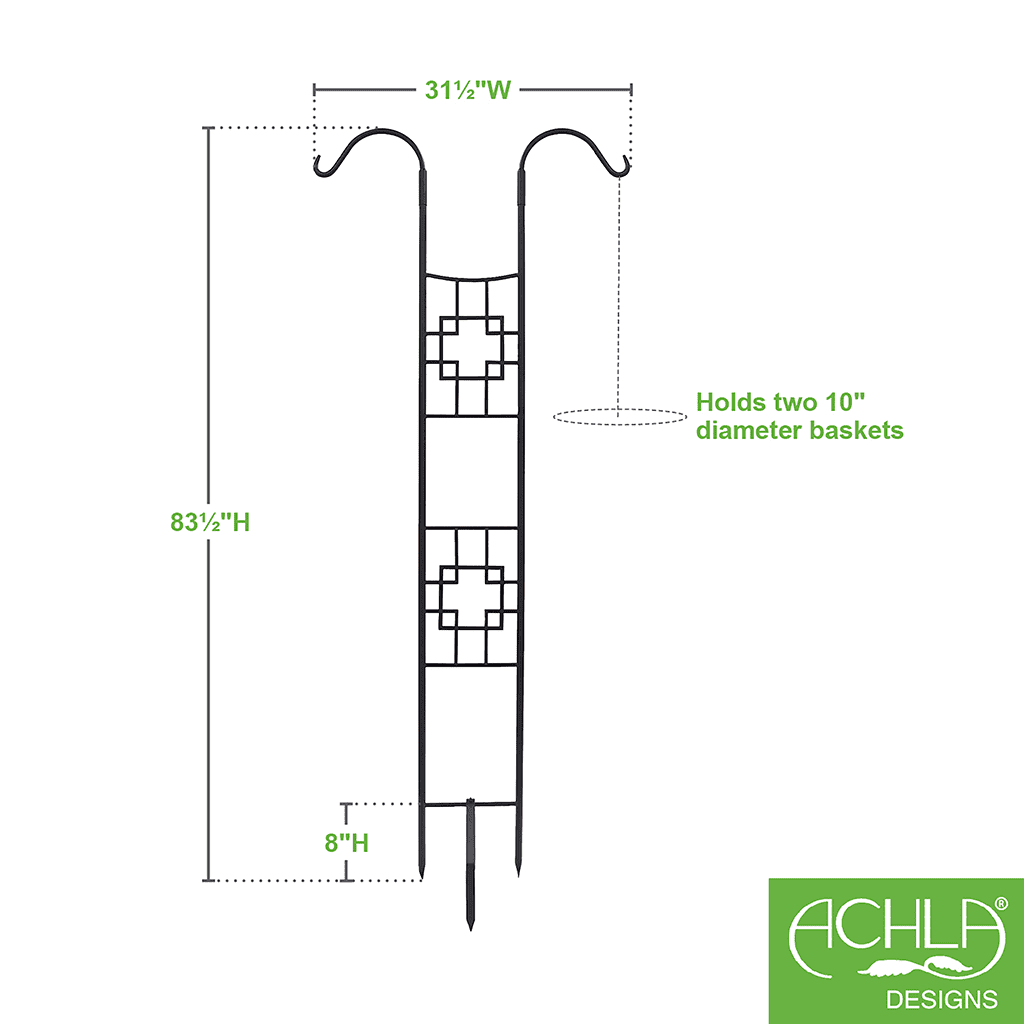 Square-on-Squares Double Pole Trellis by Achla Designs - Image 4