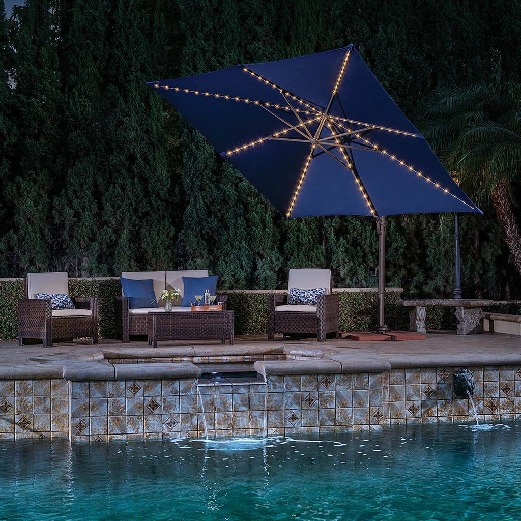 Bali Pro Cantilever 10ft Square Umbrella by Simply Shade - Image 2