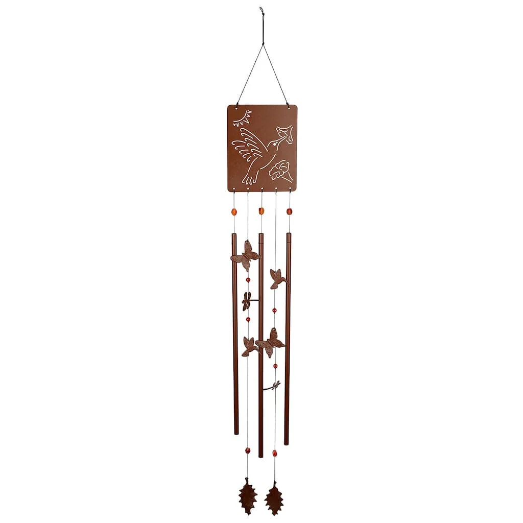Victorian Garden Wind Chime with Hummingbird by Woodstock Chimes - Image 2