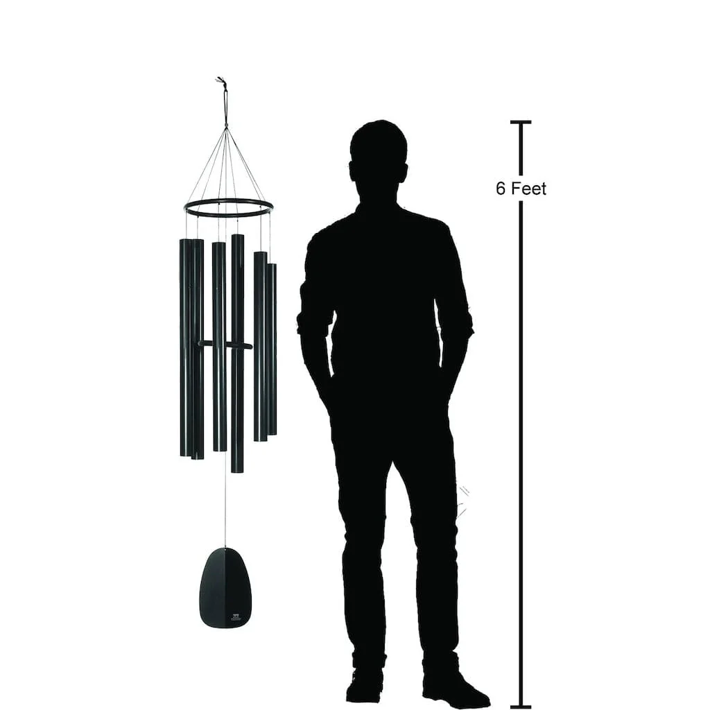 Windsinger Wind Chimes of Apollo in Black by Woodstock Chimes - Image 5