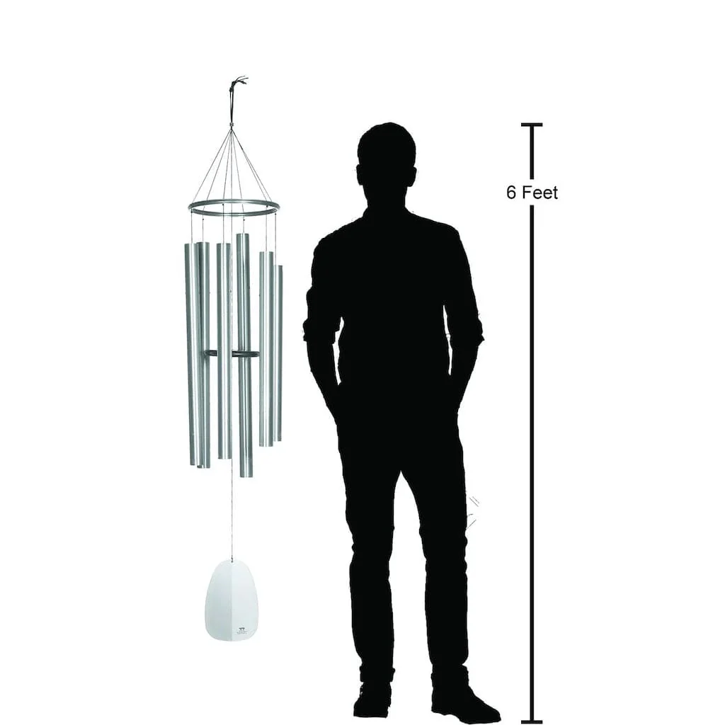 Windsinger Wind Chimes of Apollo in Silver by Woodstock Chimes - Image 5